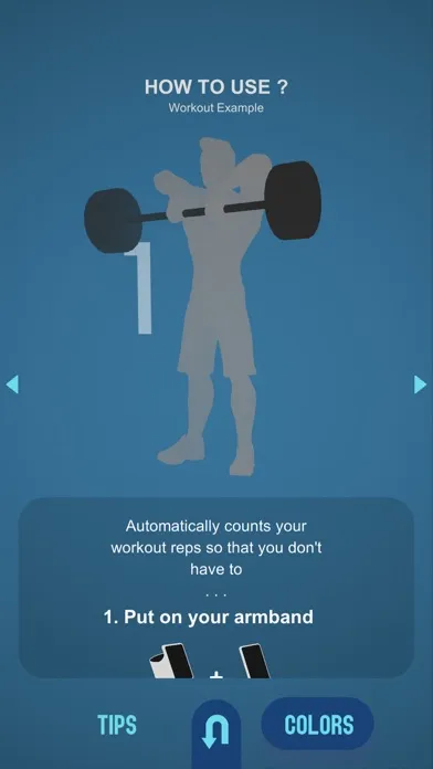Screenshot di GymCount