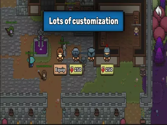 تصاویر Pixil - MMORPG 2D ONLINE RPG iPad 