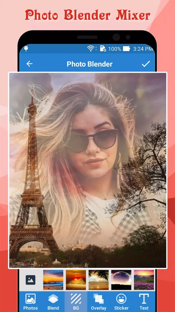 Скриншоты Photo Blender Mixer Effect
