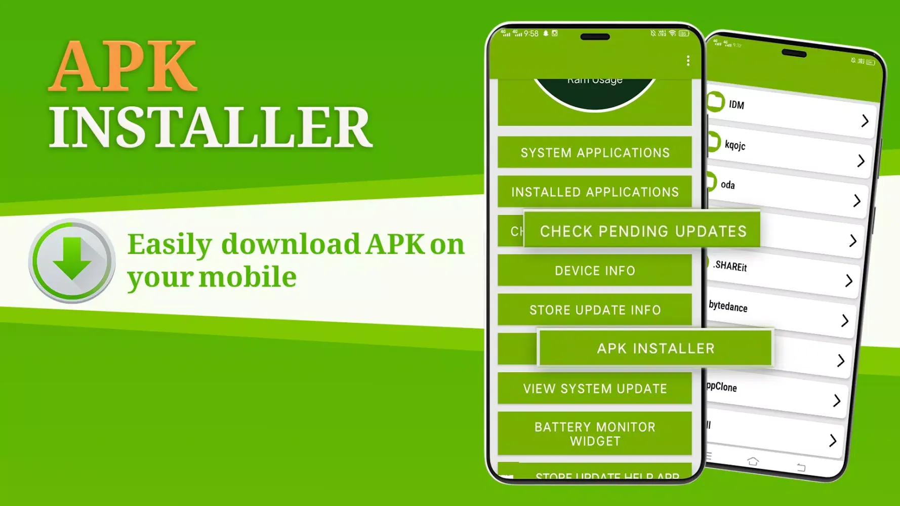 Update Software/Apk Installer Screenshots