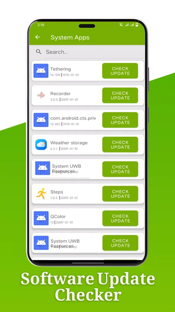 Update Software/Apk Installer Screenshots