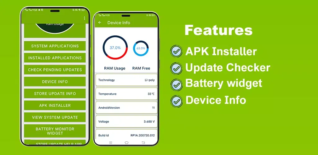 Update Software/Apk Installer Screenshots
