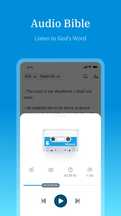 ภาพหน้าจอของ Blessed - Daily Verse & Prayer