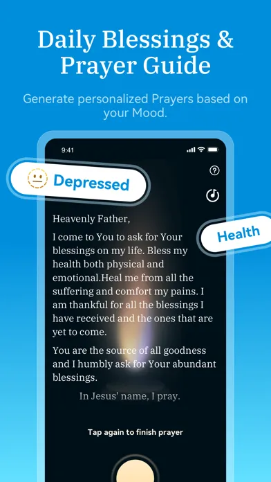ภาพหน้าจอของ Blessed - Daily Verse & Prayer