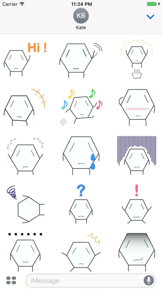 Benzene-kun Stickers應用截圖