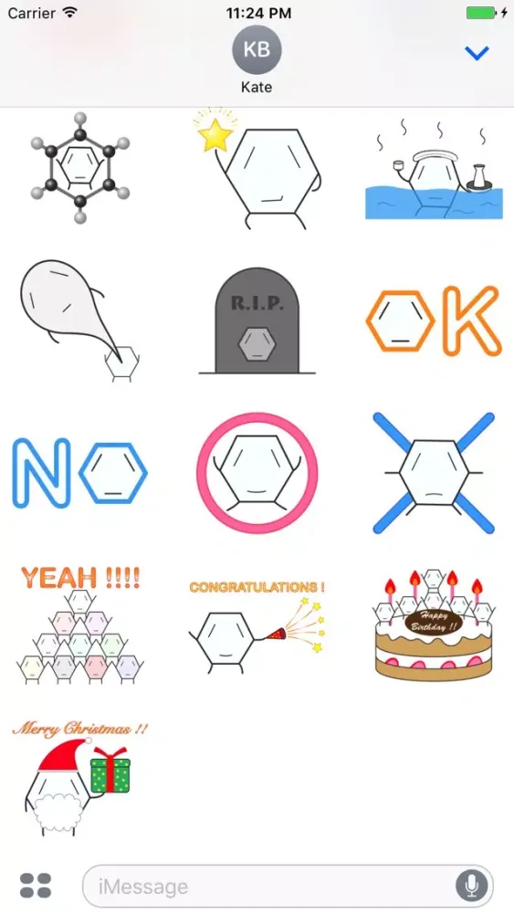 Benzene-kun Stickers應用截圖