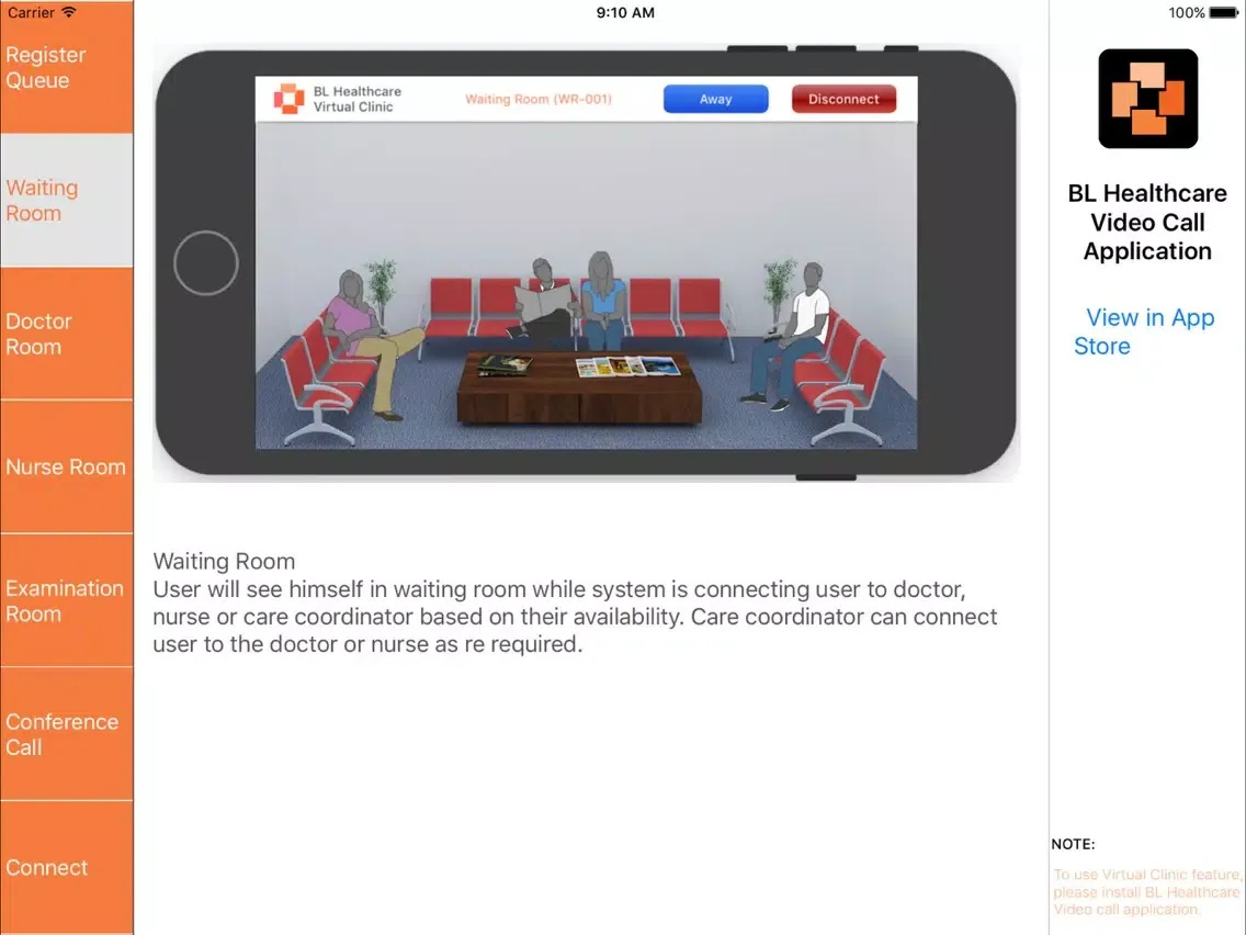 تصاویر Virtual Clinic BLH iPad 