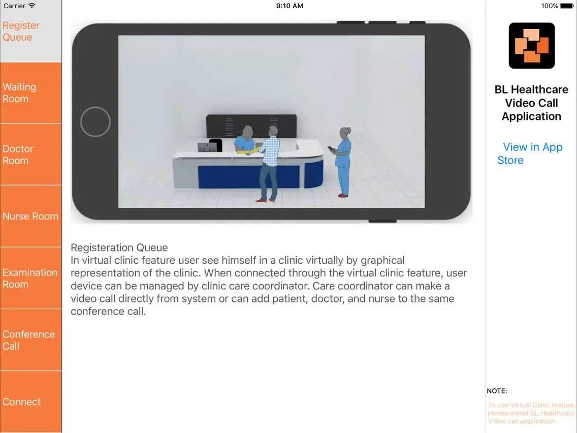 تصاویر Virtual Clinic BLH iPad 