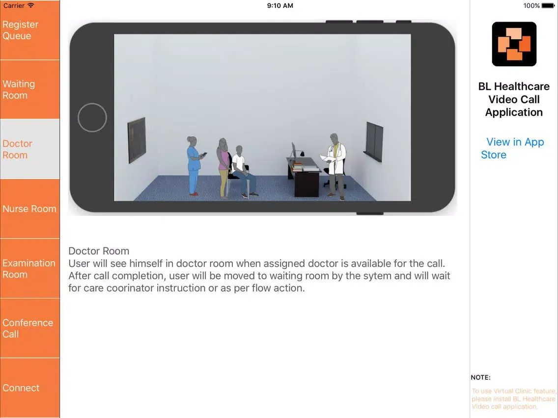 تصاویر Virtual Clinic BLH iPad 