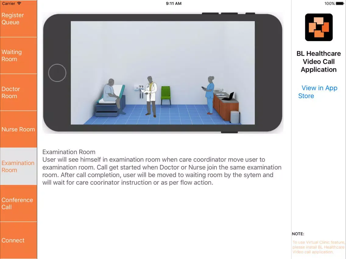 تصاویر Virtual Clinic BLH iPad 