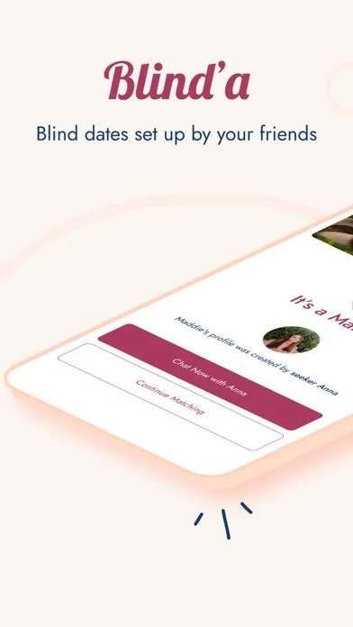 Tangkapan skrin Blind'a: Dating App for Anyone