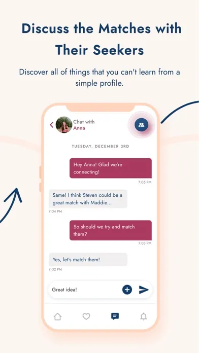 Tangkapan skrin Blind'a: Dating App for Anyone