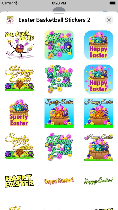 Easter Basketball Stickers স্ক্রিনশট