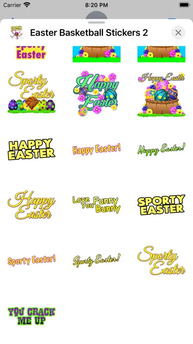 Easter Basketball Stickers স্ক্রিনশট