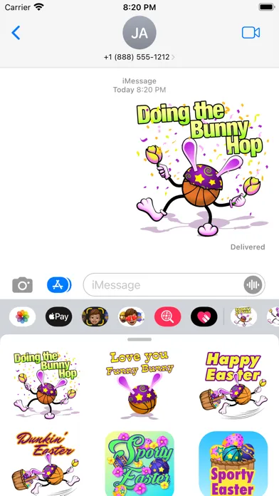 Easter Basketball Stickers স্ক্রিনশট