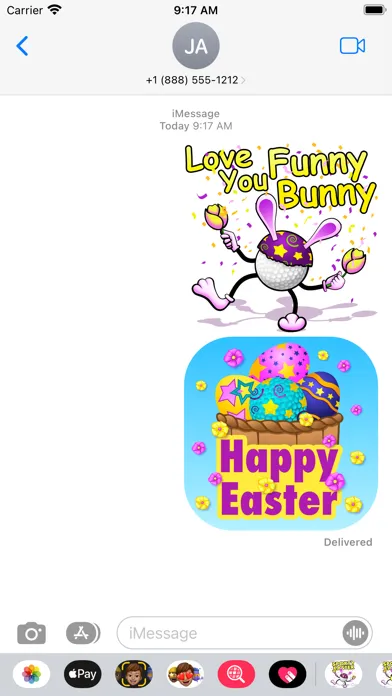 Easter Golf Stickers سکرین شاٹس