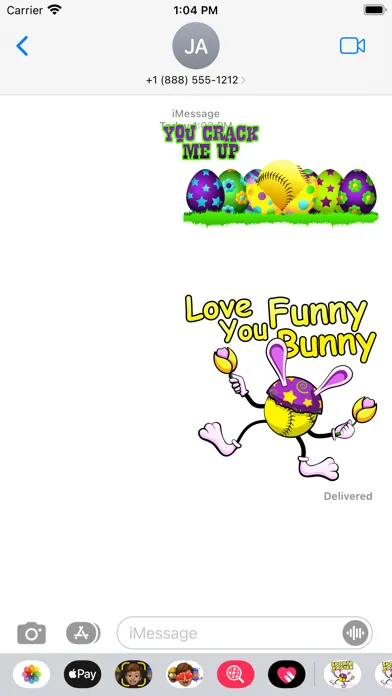 Screenshot di Easter Softball Stickers
