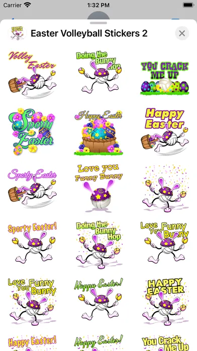 Capturas de pantalla de Easter Volleyball Stickers