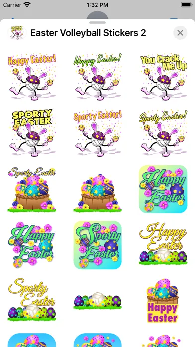 Capturas de pantalla de Easter Volleyball Stickers
