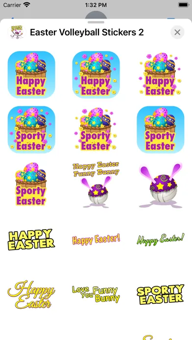 Capturas de pantalla de Easter Volleyball Stickers