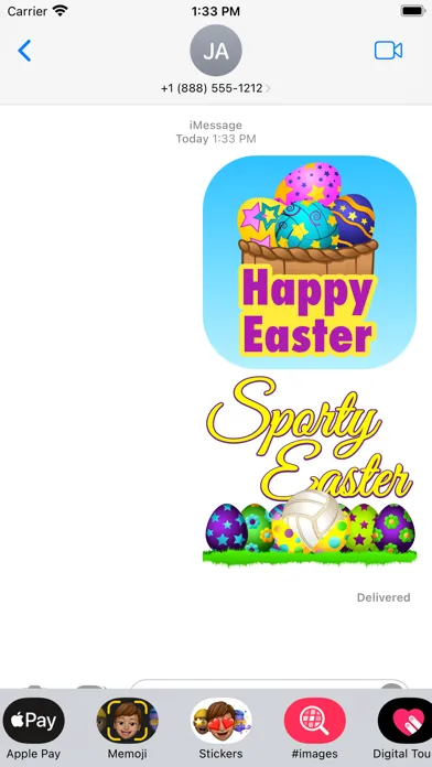 Capturas de pantalla de Easter Volleyball Stickers