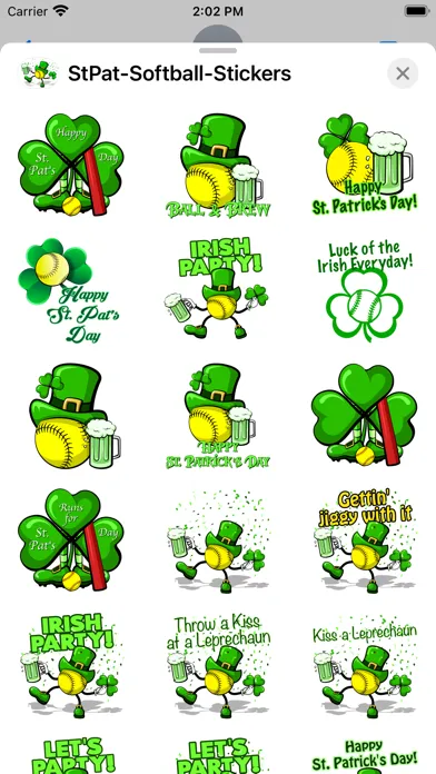 St Pat's Softball Stickers应用截图