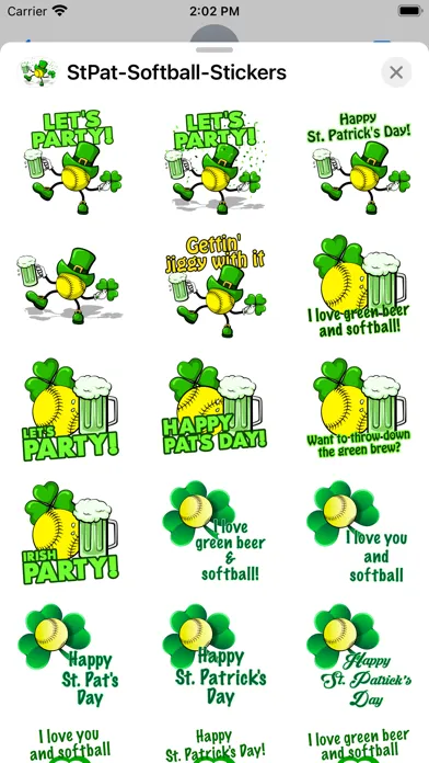 St Pat's Softball Stickers应用截图