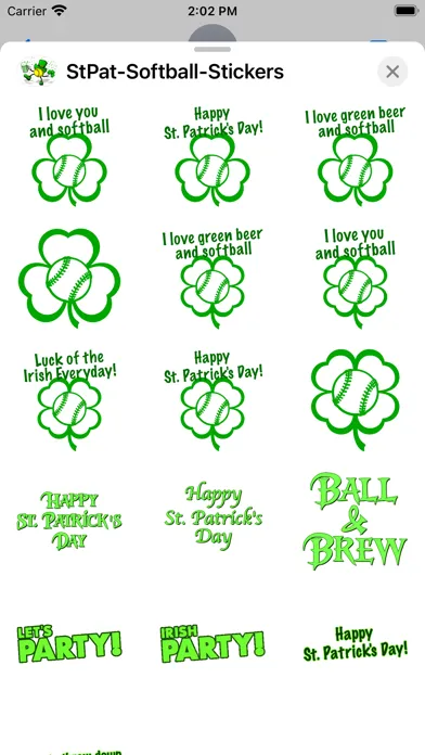 St Pat's Softball Stickers应用截图