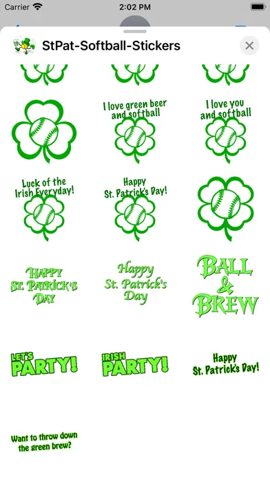 St Pat's Softball Stickers应用截图