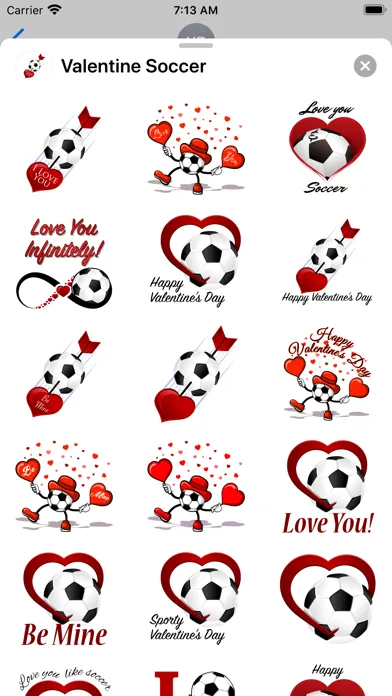 Soccer Valentines应用截图