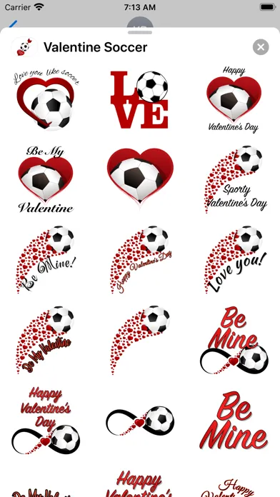 Soccer Valentines应用截图