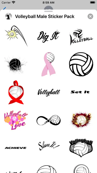 تصاویر Volleyball Male Sticker Pack