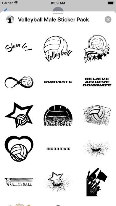 تصاویر Volleyball Male Sticker Pack