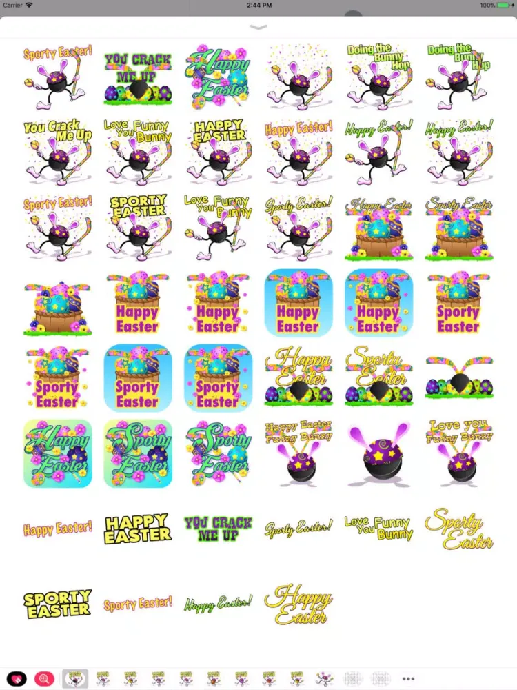 Easter Hockey Stickers iPad 应用截图