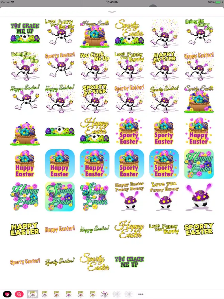 Screenshot di Easter Soccer Stickers iPad 