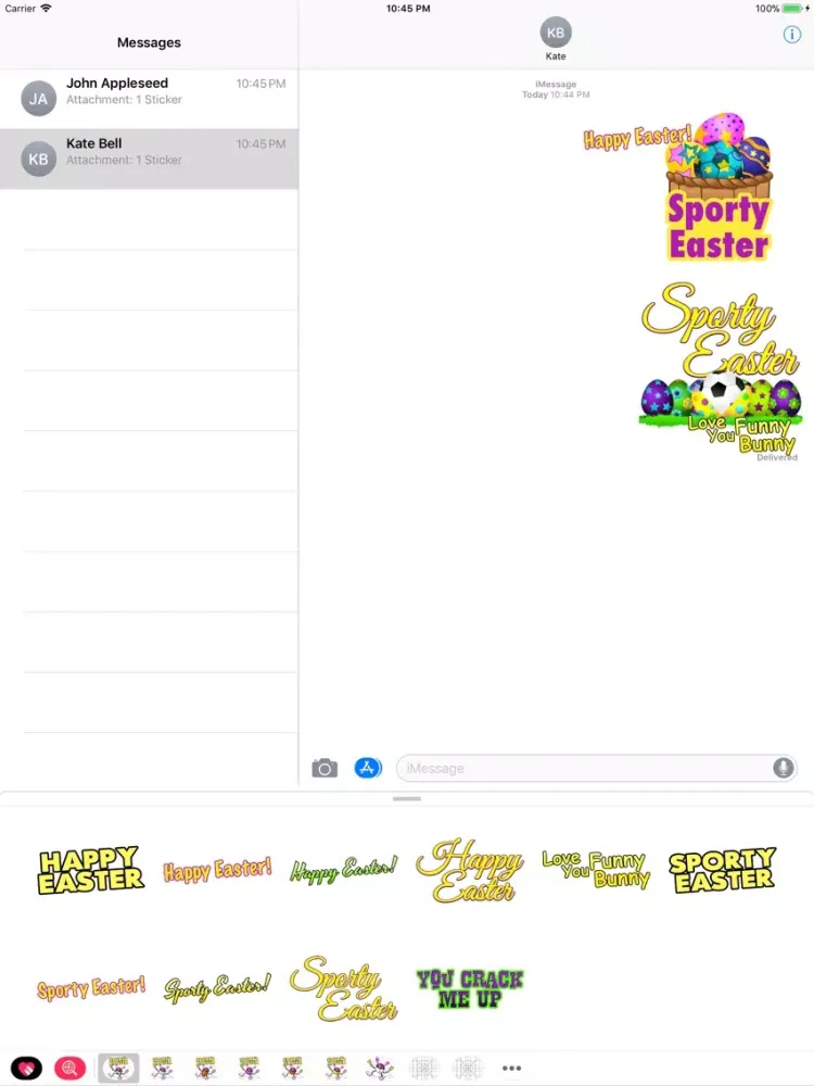 Screenshot di Easter Soccer Stickers iPad 