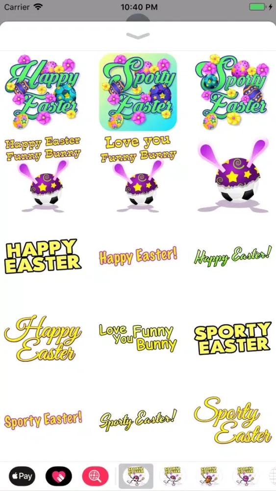Screenshot di Easter Soccer Stickers