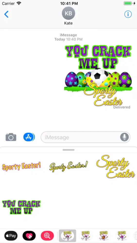 Screenshot di Easter Soccer Stickers