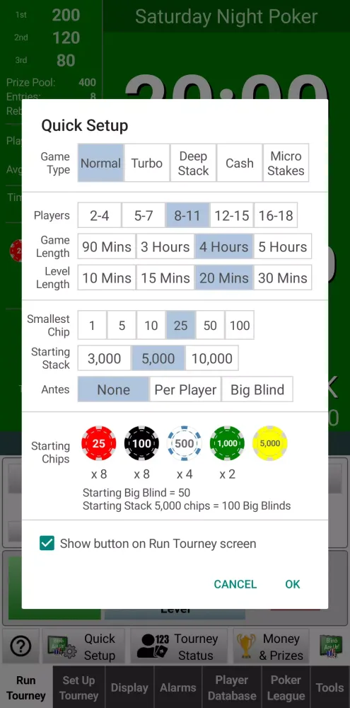 Screenshot di Blinds Are Up! Poker Timer