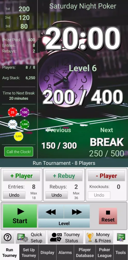 Screenshot di Blinds Are Up! Poker Timer