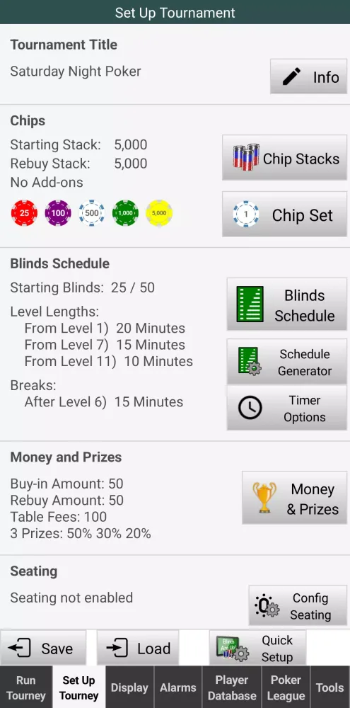 Screenshot di Blinds Are Up! Poker Timer