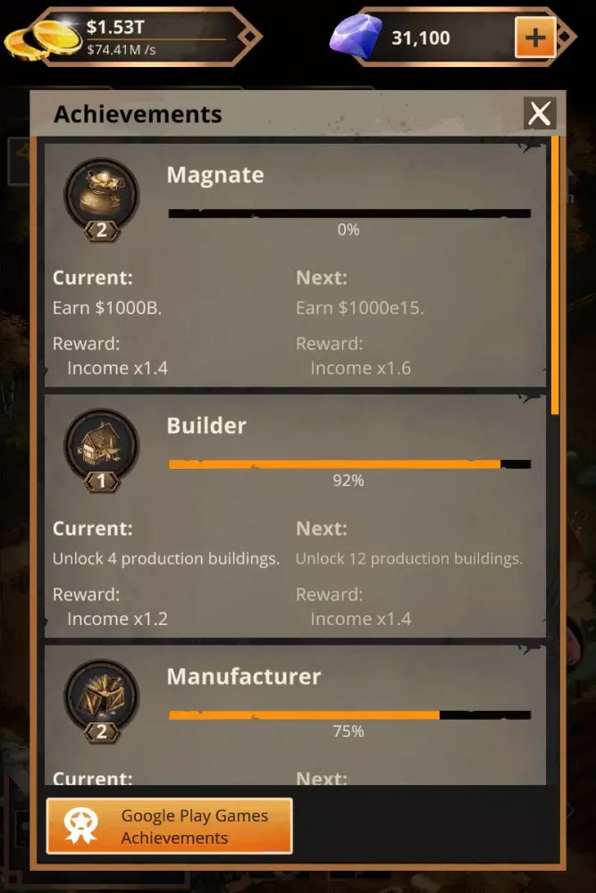 Idle Trading Empire Screenshots