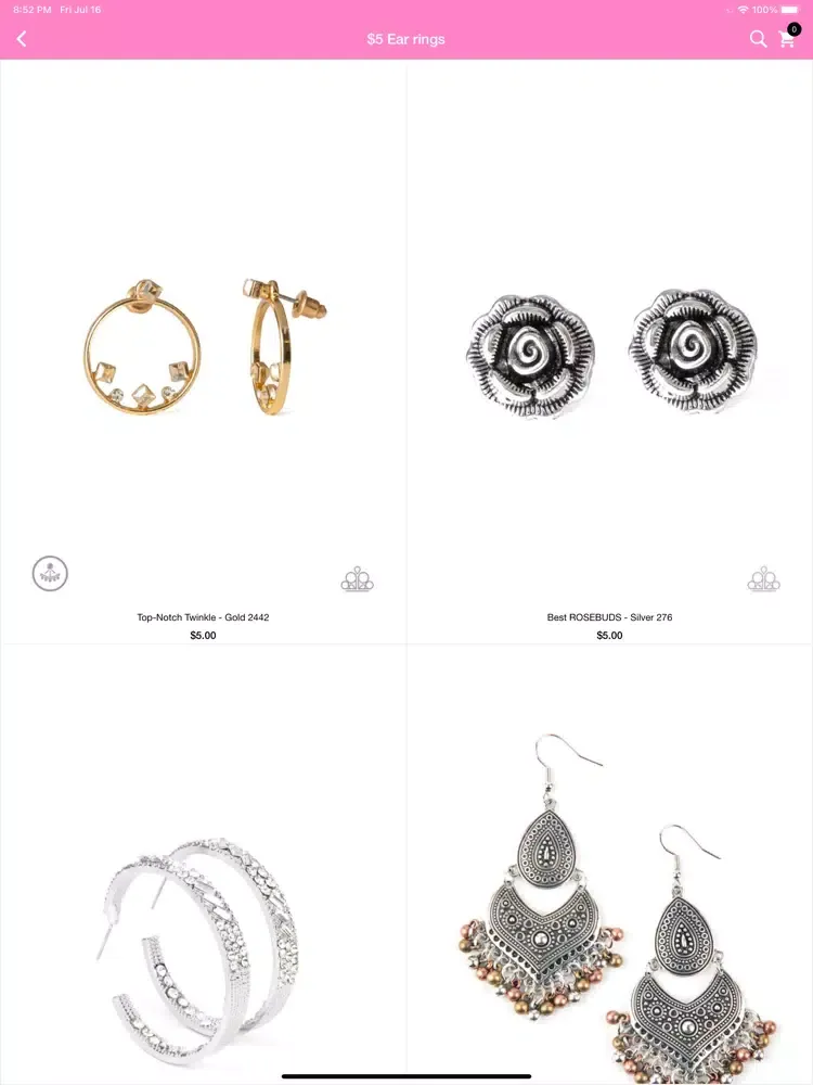 Ảnh chụp màn hình của Bling Street Boutique iPad 