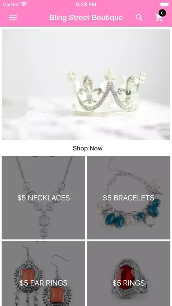 Ảnh chụp màn hình của Bling Street Boutique