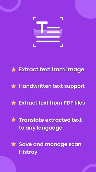Captures d'écran de Image to text : Text scanner