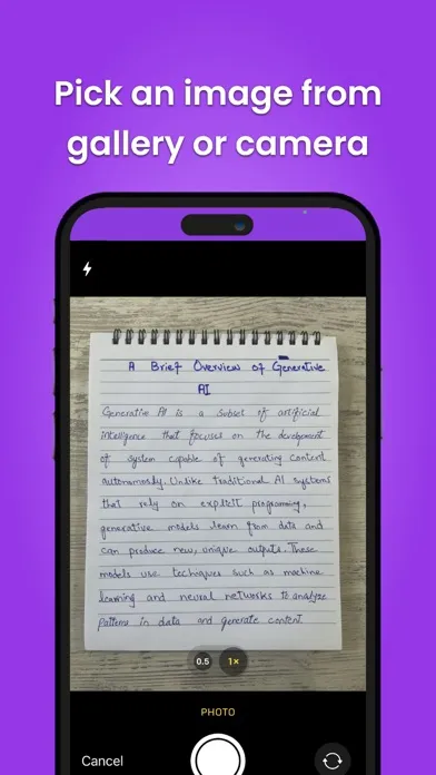 Captures d'écran de Image to text : Text scanner