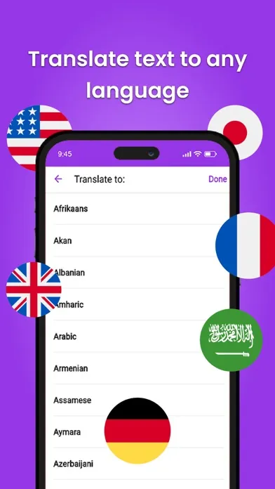 Captures d'écran de Image to text : Text scanner