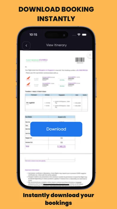 ภาพหน้าจอของ FlightGen - Flight Itinerary