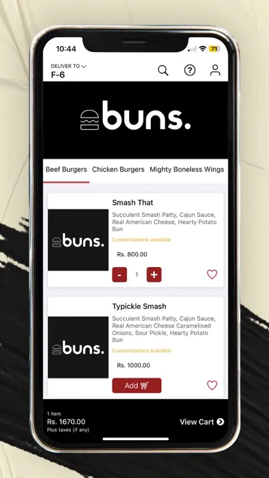 Ảnh chụp màn hình của Buns Pakistan