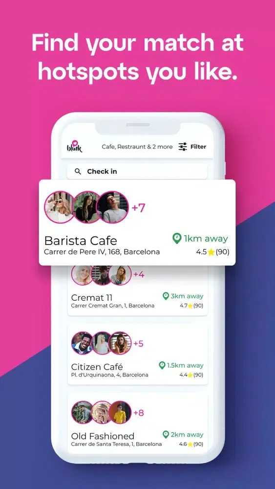 Captures d'écran de Blink Dating App